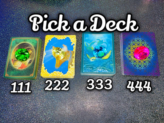Pick a Deck! General Love•Money•Life Reading +TWO Questions-50 Min Video Reading